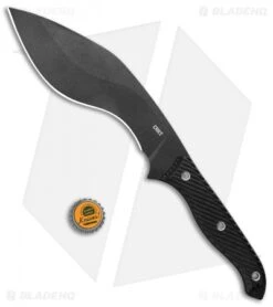CRKT Clever Girl Kukri Fixed Blade Knife Black G-10 (7.75" Black) -Blade HQ Knife Shop CRKT Clever Girl Kukri Fixed Blade Black BHQ 138972 jr bottlecap