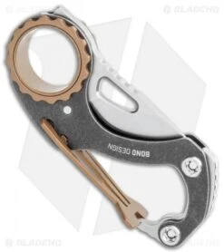 CRKT Compano Carabiner Folding Knife (1.4" Satin) 9082 -Blade HQ Knife Shop CRKT Compano Carabiner Folding Satin 9082 BHQ 119370 jr side