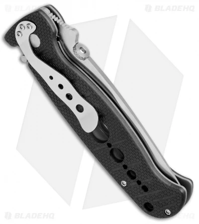 CRKT Crawford Falcon Liner Lock Knife Black Zytel (3.875" Satin Serr) 6243 CRKT Crawford Falcon Liner Lock Knife Black Zytel (3.875" Satin Serr) 6243 -Blade HQ Knife Shop CRKT Crawford Falcon LL Black Zytel Satin Serr 6243 BHQ 75700 jr side