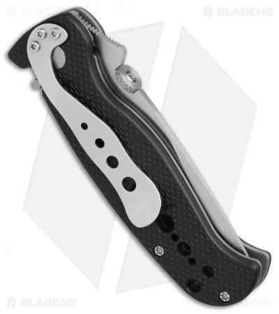 CRKT Crawford Falcon Liner Lock Knife Black Zytel (3.875" Satin) 6232 CRKT Crawford Falcon Liner Lock Knife Black Zytel (3.875" Satin) 6232 -Blade HQ Knife Shop CRKT Crawford Falcon black zytel satin BHQ 76310 er side