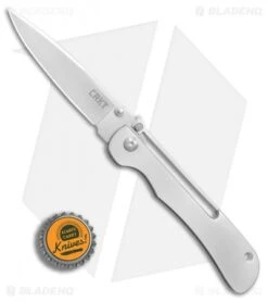 CRKT Crawford Offbeat Lockback Knife Stainless Steel (3.52" Satin) 7730 3 CRKT Crawford Offbeat Lockback Knife Stainless Steel (3.52" Satin) 7730 -Blade HQ Knife Shop CRKT Crawford Offbeat stainless steel satin BHQ 76678 er bottlecap