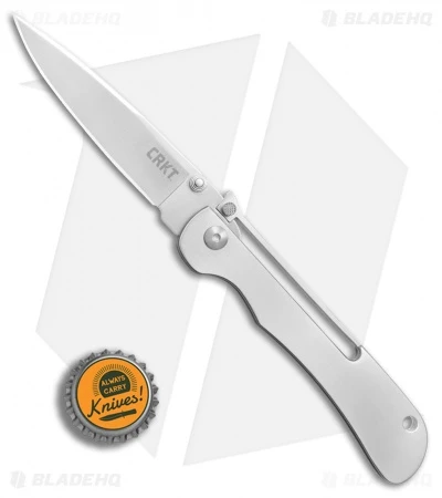 CRKT Crawford Offbeat Lockback Knife Stainless Steel (3.52" Satin) 7730 CRKT Crawford Offbeat Lockback Knife Stainless Steel (3.52" Satin) 7730 -Blade HQ Knife Shop CRKT Crawford Offbeat stainless steel satin BHQ 76678 er bottlecap
