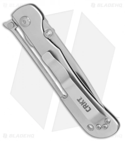 CRKT Crawford Offbeat Lockback Knife Stainless Steel (3.52" Satin) 7730 CRKT Crawford Offbeat Lockback Knife Stainless Steel (3.52" Satin) 7730 -Blade HQ Knife Shop CRKT Crawford Offbeat stainless steel satin BHQ 76678 er side