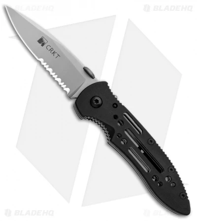 CRKT Crawford Point Guard Liner Lock Knife (3.5" Bead Blast Serr) 6762 CRKT Crawford Point Guard Liner Lock Knife (3.5" Bead Blast Serr) 6762 -Blade HQ Knife Shop CRKT Crawford PG LL BB Serr 6762 BHQ 87727 jr