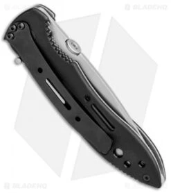 CRKT Crawford Point Guard Liner Lock Knife (3.5" Bead Blast Serr) 6763 -Blade HQ Knife Shop CRKT Crawford Point Guard LL BB Serr 6763 BHQ 87015 jr side