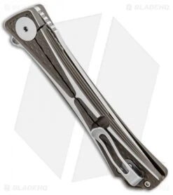 CRKT Crossbones Limited Edition Liner Lock Knife Ti (3.5" Satin M390) 7531 -Blade HQ Knife Shop CRKT Crossbones Limited Edition LL Ti Satin 7531 BHQ 97577 jr side