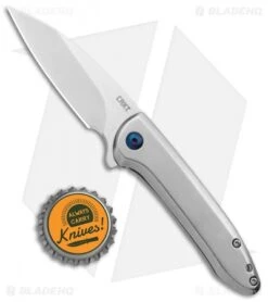 CRKT Delineation Spring Assisted Frame Lock Knife Stainless Steel (3" Satin) -Blade HQ Knife Shop CRKT Delineation FL DP Flipper Satin BHQ 138948 jr bottlecap