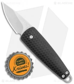 CRKT Dually Knife W/ Bottle Opener Black (2.5" Stonewash) 7086 -Blade HQ Knife Shop CRKT Dually Bottle Opener SW 7086 BHQ 119356 jr bottlecap