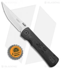 CRKT Folding Heiho Spring Assisted Knife (3.125" Satin) 2900 -Blade HQ Knife Shop CRKT Folding Heiho SA Satin 2900 BHQ 6277 jr bottlecap