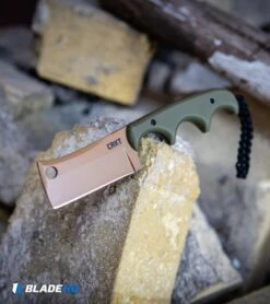 CRKT Folts Desert Warrior Minimalist Cleaver Neck Knife (2.1" Copper D2) -Blade HQ Knife Shop CRKT Folts Desert Warrior Minimalist Cleaver Neck Knife Copper D2 BHQ 114000 kp bricks web