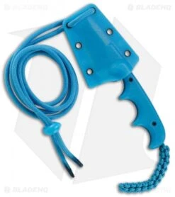 CRKT Folts Minimalist Bowie Cthulhu Neck Knife Blue GRN (2" Satin) 2387O -Blade HQ Knife Shop CRKT Folts Minimalist Bowie Cthulhu Neck Knife Blue G 10 Satin BHQ 119325 jr sheath