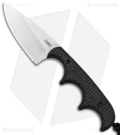 CRKT Folts Minimalist Drop Point Neck Knife Black (2" Satin 154CM) CRKT Folts Minimalist Drop Point Neck Knife Black (2" Satin 154CM) -Blade HQ Knife Shop CRKT Folts Minimalist Drop Point Neck Knife Black Resin Ifused Fiber 2in BHQ 176875 td