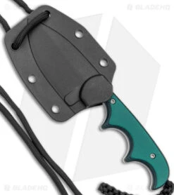 CRKT Folts Minimalist Spear Point Neck Knife Green Resin/Fiber (2.1" Stonewash) -Blade HQ Knife Shop CRKT Folts Minimalist SP Neck Knife Green Resin Fiber SW BHQ 145872 jr sheath