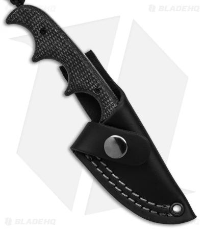 CRKT Folts Minimalist Drop Point Neck Knife Black (2" Satin 154CM) CRKT Folts Minimalist Drop Point Neck Knife Black (2" Satin 154CM) -Blade HQ Knife Shop CRKT Folts minimalist DP Neck Knife Black Resin Infused Fiber 2in Satin BHQ 176875 td sheath