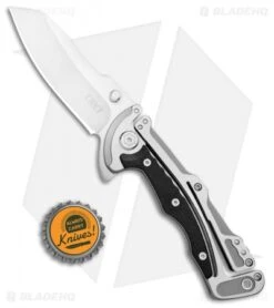 CRKT Graphite Glenn Klecker Liner Lock Knife (3.06" Satin) 5190 -Blade HQ Knife Shop CRKT Graphite Glenn Klecker LL Satin 5190 BHQ 24084 jr bottlecap
