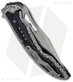 CRKT Ikoma Fossil Frame Lock Knife Black G-10 (3.96" Satin) 5473 -Blade HQ Knife Shop CRKT Ikoma Fossil Black G 10 Serr 5473 BHQ 51855 jr side