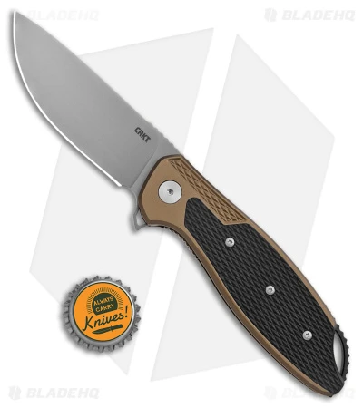 CRKT Ken Onion Jake Liner Lock Knife Bronze Aluminum (3.32" Bead Blast) CRKT Ken Onion Jake Liner Lock Knife Bronze Aluminum (3.32" Bead Blast) -Blade HQ Knife Shop CRKT Ken Onion Jake LL Bronze Aluminum BB BHQ 178669 jr bottlecap