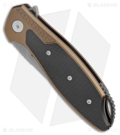 CRKT Ken Onion Jake Liner Lock Knife Bronze Aluminum (3.32" Bead Blast) CRKT Ken Onion Jake Liner Lock Knife Bronze Aluminum (3.32" Bead Blast) -Blade HQ Knife Shop CRKT Ken Onion Jake LL Bronze Aluminum BB BHQ 178669 jr spine