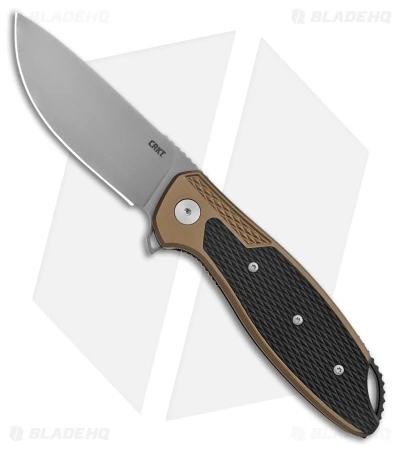 CRKT Ken Onion Jake Liner Lock Knife Bronze Aluminum (3.32" Bead Blast) CRKT Ken Onion Jake Liner Lock Knife Bronze Aluminum (3.32" Bead Blast) -Blade HQ Knife Shop CRKT Ken Onion Jake LL Bronze Aluminum BB BHQ 178669 jr