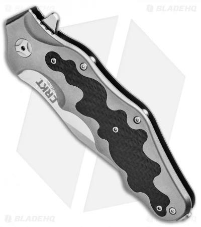 CRKT Ken Onion Motley Flipper Knife Carbon Fiber/Ti (Satin) K210CFXP CRKT Ken Onion Motley Flipper Knife Carbon Fiber/Ti (Satin) K210CFXP -Blade HQ Knife Shop CRKT Ken Onion Motley CF Ti Satin K210CFXP BHQ 92296 jr spine