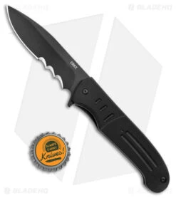 CRKT Ken Steigerwalt Ignitor Spring Assisted Knife Black G10 (3.48") 3 CRKT Ken Steigerwalt Ignitor Spring Assisted Knife Black G10 (3.48") -Blade HQ Knife Shop CRKT Ken Steigerwalt Ignitor SA Black G 10 Black Serr BHQ 178670 jr bottlecap