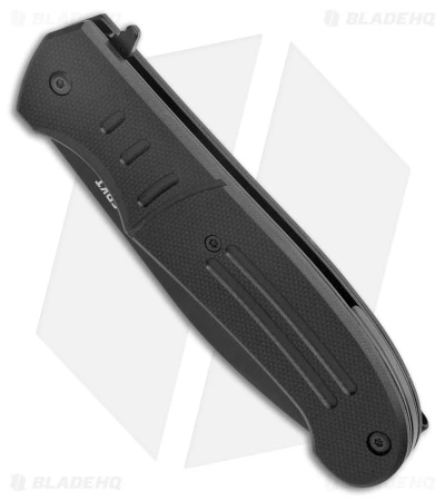 CRKT Ken Steigerwalt Ignitor Spring Assisted Knife Black G10 (3.48") CRKT Ken Steigerwalt Ignitor Spring Assisted Knife Black G10 (3.48") -Blade HQ Knife Shop CRKT Ken Steigerwalt Ignitor SA Black G 10 Black Serr BHQ 178670 jr spine