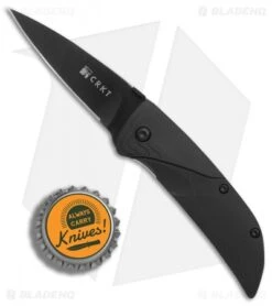 CRKT Koji Hara Ichi Spring Assisted Knife Black (2.5" Black) 1070K -Blade HQ Knife Shop CRKT Koji Hara Ichi black black BHQ 0650 er bottlecap