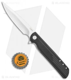 CRKT LCK + Spring Assisted Liner Lock Knife Black GRN (3.3" Satin) 3801 -Blade HQ Knife Shop CRKT LCK SA LL Black GRN Satin BHQ 76853 jr bottlecap