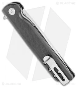 CRKT LCK + Spring Assisted Liner Lock Knife Black GRN (3.3" Satin) 3801 -Blade HQ Knife Shop CRKT LCK SA LL Black GRN Satin BHQ 76853 jr side