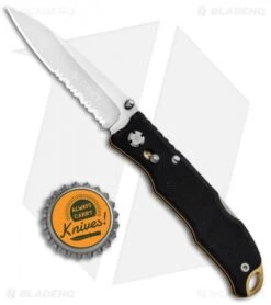 CRKT Lake Laredo 2 Lockback Knife Black G-10 (2.75" Satin Serr) 7264 -Blade HQ Knife Shop CRKT Lake Laredo 2 LB Black G 10 Satin Serr 7264 BHQ 92514 jr bottlecap