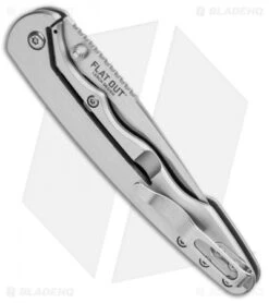 CRKT Lerch Flat Out OutBurst Assisted Knife Stainless Steel (3.57" Satin) 7016 -Blade HQ Knife Shop CRKT Lerch Flat Out OutBurst Assited SS Satin 7016 BHQ 92319 jr side