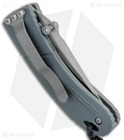 CRKT Lightfoot Urban Shark Liner Lock Knife Gray (2.5" Satin Serr) 2 CRKT Lightfoot Urban Shark Liner Lock Knife Gray (2.5" Satin Serr) -Blade HQ Knife Shop CRKT Lightfoot Urban Shark LL Gray Satin Serr LUS 11 BHQ 75703 jr side