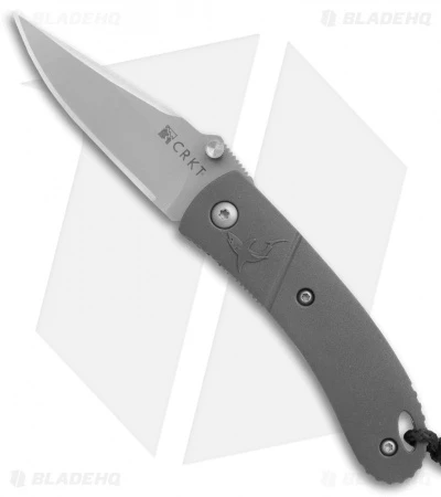 CRKT Lightfoot Urban Shark Liner Lock Knife Gray (2.5" Satin) CRKT Lightfoot Urban Shark Liner Lock Knife Gray (2.5" Satin) -Blade HQ Knife Shop CRKT Lightfoot Urban Shark gray satin BHQ 76311 er