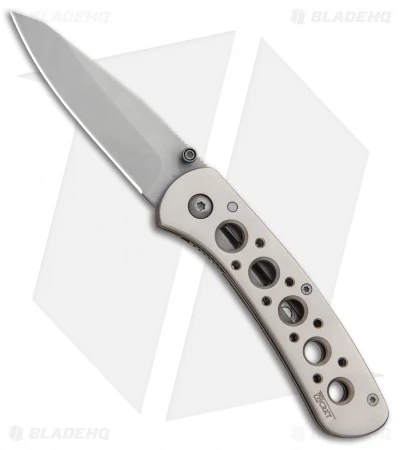 CRKT Long's Peak Liner Lock Knife Alloy (2.8" Bead Blast) 6602N CRKT Long's Peak Liner Lock Knife Alloy (2.8" Bead Blast) 6602N -Blade HQ Knife Shop CRKT Longs Peak LL Alloy BB 6602N BHQ 87020 jr