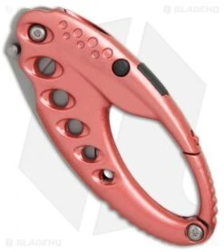 CRKT Lumabiner Pink Liner Lock Knife W/ L.E.D Light (1.6" Bead Blast) -Blade HQ Knife Shop CRKT Lumabiner Pink LED light bb BHQ 69069 er spine