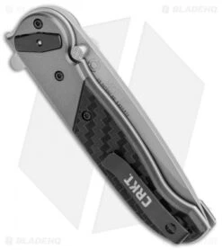 CRKT M40-02 Deadbolt Lock Knife Aluminum/GRN (3" Bead Blast) -Blade HQ Knife Shop CRKT M40 02 Deadbolt Lock Aluminum GRN BB BHQ 103617 jr side