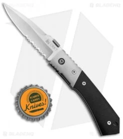 CRKT Mini Tighe Tac Liner Lock Knife (2.6" Satin Serr) 8111 -Blade HQ Knife Shop CRKT Mini Tighe Tac LL Satin Serr 8111 BHQ 74028 jr bottlecap