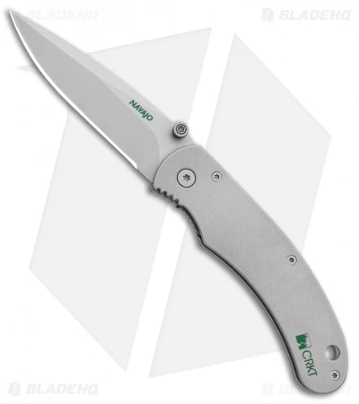CRKT Navajo Liner Lock Knife Stainless Steel (3" Bead Blast) 6002 CRKT Navajo Liner Lock Knife Stainless Steel (3" Bead Blast) 6002 -Blade HQ Knife Shop CRKT Navajo LL SS BB 6002 BHQ 74568 jr