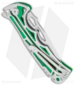 CRKT Nirk Tighe 2 Knife Green Stainless Steel (3.2" Satin) 5241 -Blade HQ Knife Shop CRKT Nirk Tighe 2 Green SS Satin 5241 BHQ 119341 jr side