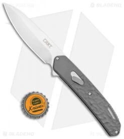 CRKT Onion Bona Fide Liner Lock Knife Gray Aluminum (3.5" Satin) K540GXP -Blade HQ Knife Shop CRKT Onion Bone Fide LL Gray Aluminum Satin K540GXP BHQ 119385 jr bottlecap