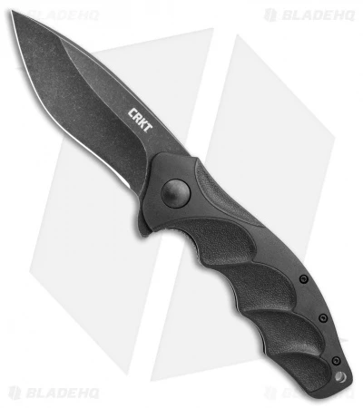 CRKT Onion Foresight Spring Assisted Knife GRN (3.5" Black) K221KKP CRKT Onion Foresight Spring Assisted Knife GRN (3.5" Black) K221KKP -Blade HQ Knife Shop CRKT Onion Foresight SA GRN Black K221KKP BHQ 119383 jr