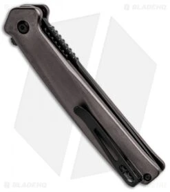 CRKT Onion Helical Liner Lock Knife Black Aluminum (3.52" Black D2) K500GKP 2 CRKT Onion Helical Liner Lock Knife Black Aluminum (3.52" Black D2) K500GKP -Blade HQ Knife Shop CRKT Onion Helical LL Tanto Aluminum Black K500GKP BHQ 92301 jr side