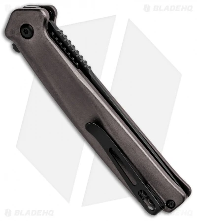 CRKT Onion Helical Liner Lock Knife Black Aluminum (3.52" Black D2) K500GKP CRKT Onion Helical Liner Lock Knife Black Aluminum (3.52" Black D2) K500GKP -Blade HQ Knife Shop CRKT Onion Helical LL Tanto Aluminum Black K500GKP BHQ 92301 jr side