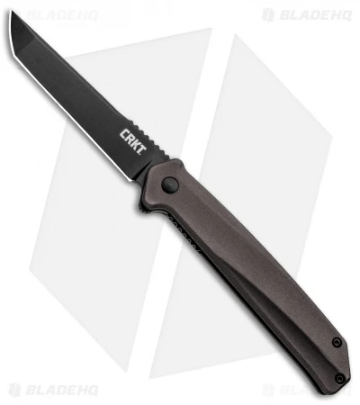 CRKT Onion Helical Liner Lock Knife Black Aluminum (3.52" Black D2) K500GKP CRKT Onion Helical Liner Lock Knife Black Aluminum (3.52" Black D2) K500GKP -Blade HQ Knife Shop CRKT Onion Helical LL Tanto Aluminum Black K500GKP BHQ 92301 jr