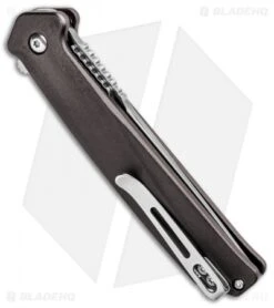 CRKT Onion Helical Liner Lock Tanto Knife Aluminum (3.52" Satin) K500GXP -Blade HQ Knife Shop CRKT Onion Helical LL Tanto Aluminum Satin K500GXP BHQ 92300 jr side