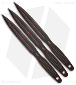CRKT Onion Throwing Knives 3-Piece Set Black (6.25" Black/Red)