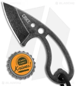 CRKT Owlet Fixed Blade Neck Knife Skeletonized (2.125" Black Stonewash) 2716 -Blade HQ Knife Shop CRKT Owlet Neck Skeletonized Black SW 2716 BHQ 103912 jr bottlecap