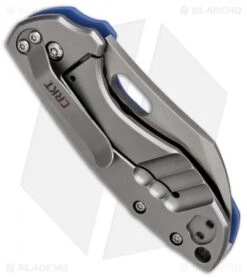 CRKT Pilar Frame Lock Knife Blue G-10 (2.4" Satin) 5311GB -Blade HQ Knife Shop CRKT Pilar Blue G10 satin BHQ 84146 er side