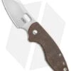 CRKT Pilar Frame Lock Knife Brown Linen Micarta BHQ Exclusive (2.4" Stonewash)