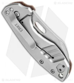 CRKT Pilar Frame Lock Knife Brown Linen Micarta BHQ Exclusive (2.4" Stonewash) 2 CRKT Pilar Frame Lock Knife Brown Linen Micarta BHQ Exclusive (2.4" Stonewash) -Blade HQ Knife Shop CRKT Pilar FL Linen Micarta SW BHQ 113630 jr side